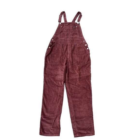 RVCA Women Succession Corduroy Overall Pant Size 28 Espresso AVJNP00160 - Picture 8 of 12